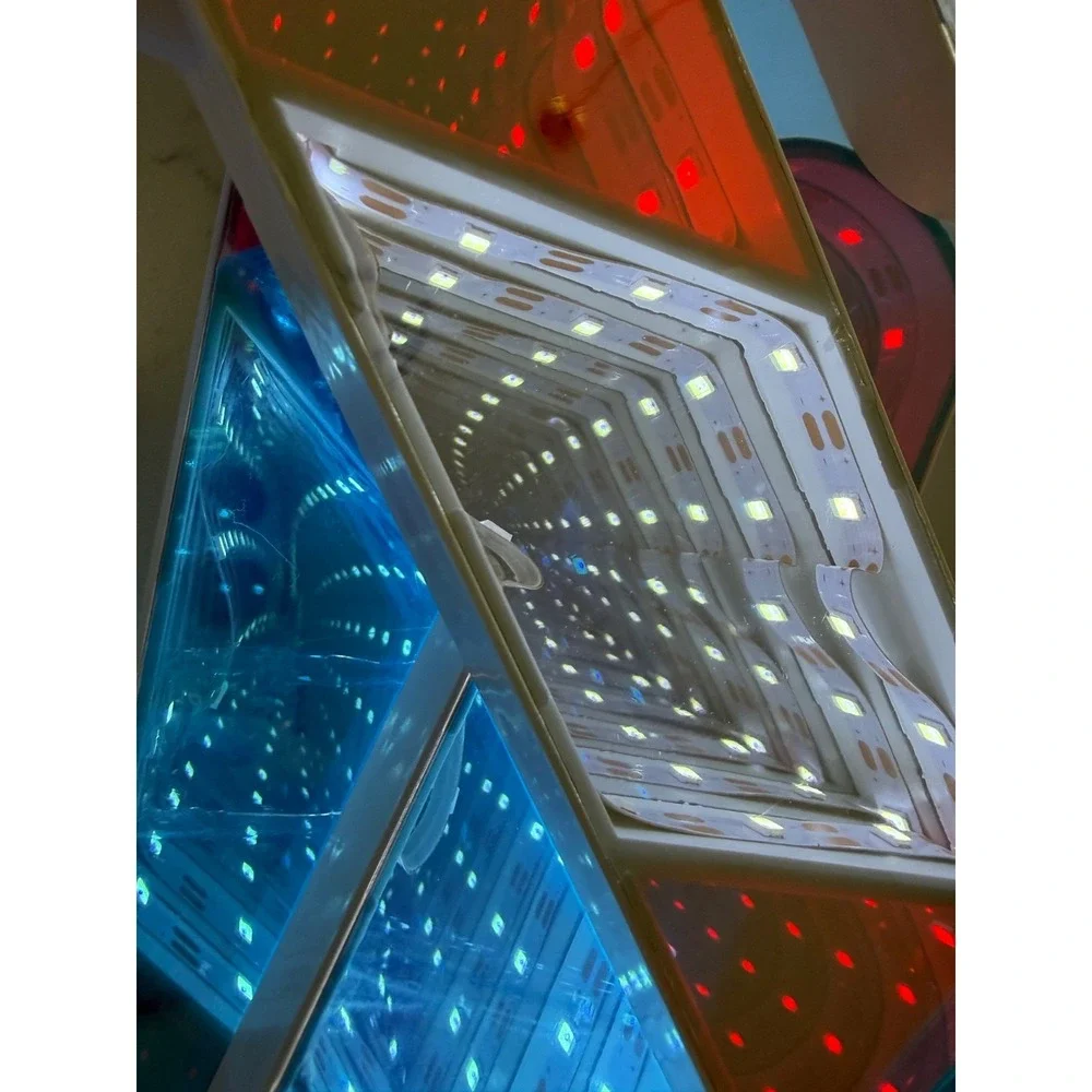LED Infinity‎ Mirror Candy Cane Hanging Lights (Set of 2) CHRISTMAS AMAZING !!